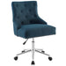 Regent Tufted Button Swivel Upholstered Fabric Office Chair image