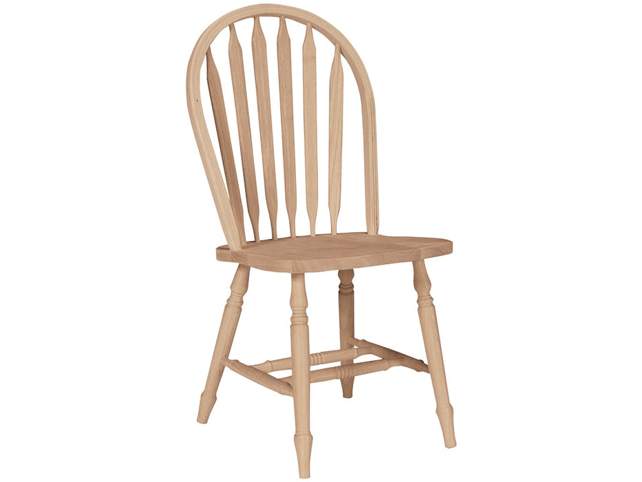 John Thomas Unfinished Arrowback Windsor Side Chair - Turned Legs image