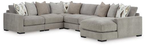 Aslan Court Sectional with Chaise - Dinettes Plus Furniture