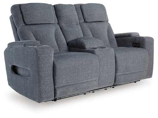 Studio Cave Power Reclining Loveseat with Console - Dinettes Plus Furniture