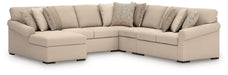 LadyMae Sectional with Chaise - Dinettes Plus Furniture