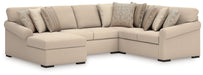 LadyMae Sectional with Chaise - Dinettes Plus Furniture