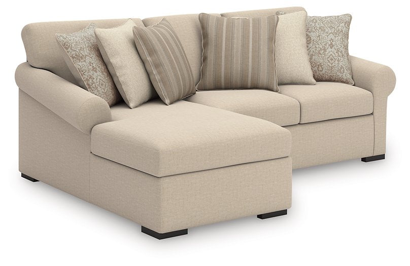 LadyMae Sectional with Chaise - Dinettes Plus Furniture