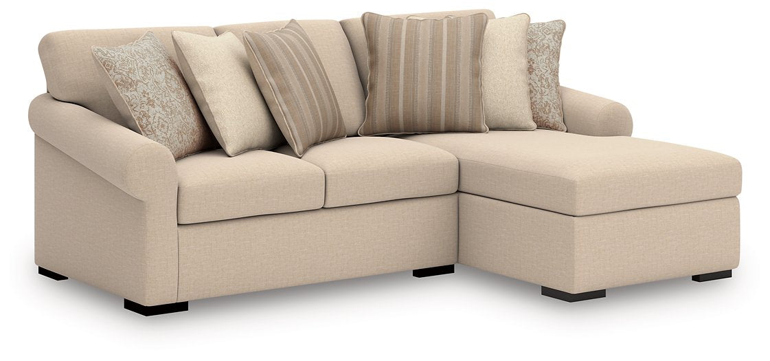 LadyMae Sectional with Chaise - Dinettes Plus Furniture