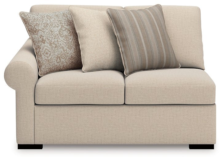 LadyMae Sectional with Chaise - Dinettes Plus Furniture