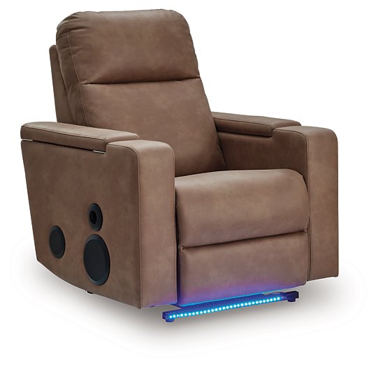 Lorrenton Power Glider Recliner with Audio System - Dinettes Plus Furniture