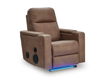 Lorrenton Power Glider Recliner with Audio System - Dinettes Plus Furniture