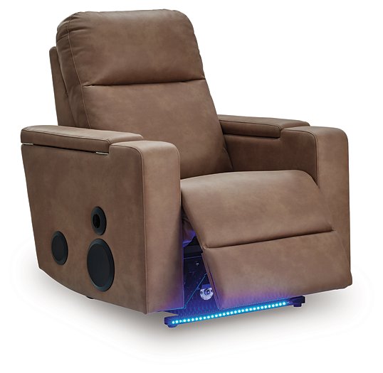Lorrenton Power Glider Recliner with Audio System - Dinettes Plus Furniture