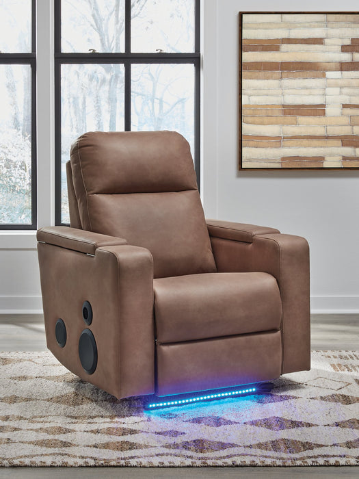 Lorrenton Power Glider Recliner with Audio System - Dinettes Plus Furniture