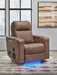 Lorrenton Power Glider Recliner with Audio System - Dinettes Plus Furniture