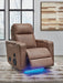 Lorrenton Power Glider Recliner with Audio System - Dinettes Plus Furniture