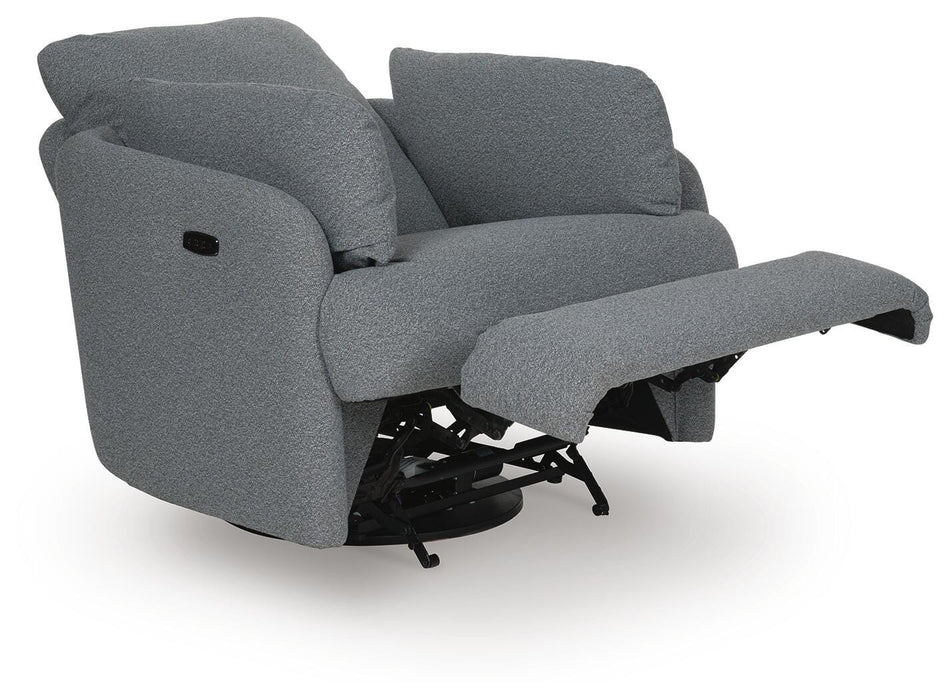 Alainmont Next-Gen Nuvella Swivel Power Recliner - Dinettes Plus Furniture