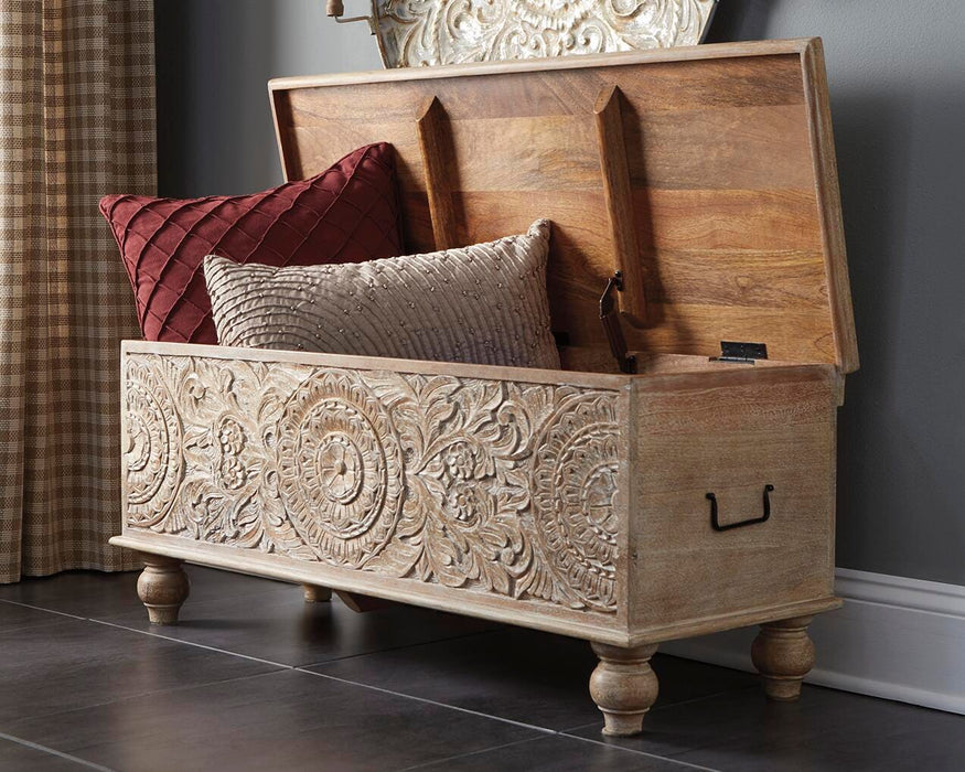 Fossil Ridge Storage Bench - Dinettes Plus Furniture