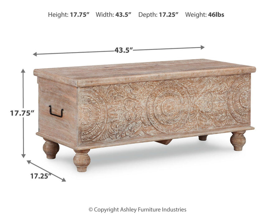 Fossil Ridge Storage Bench - Dinettes Plus Furniture