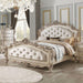 Acme Furniture Gorsedd Queen Panel Bed in Antique White - Dinettes Plus Furniture