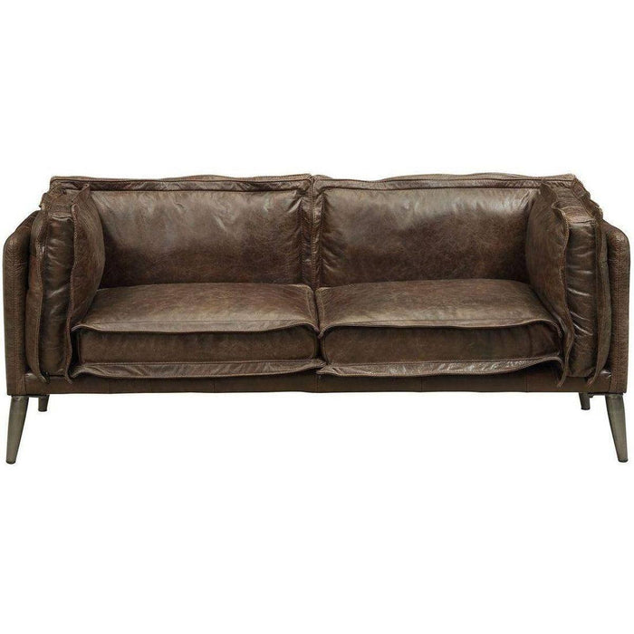 Acme Furniture Porchester Loveseat in Distress Chocolate 52481 - Dinettes Plus Furniture