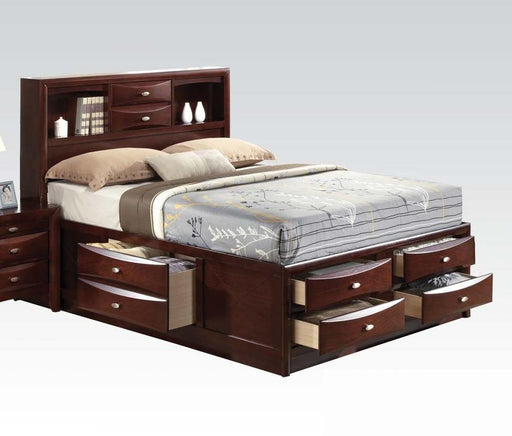 Acme Ireland Queen Storage Bed in Brown 21600Q - Dinettes Plus Furniture