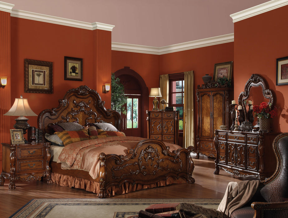 Dresden Cherry Oak Eastern King Bed - Dinettes Plus Furniture