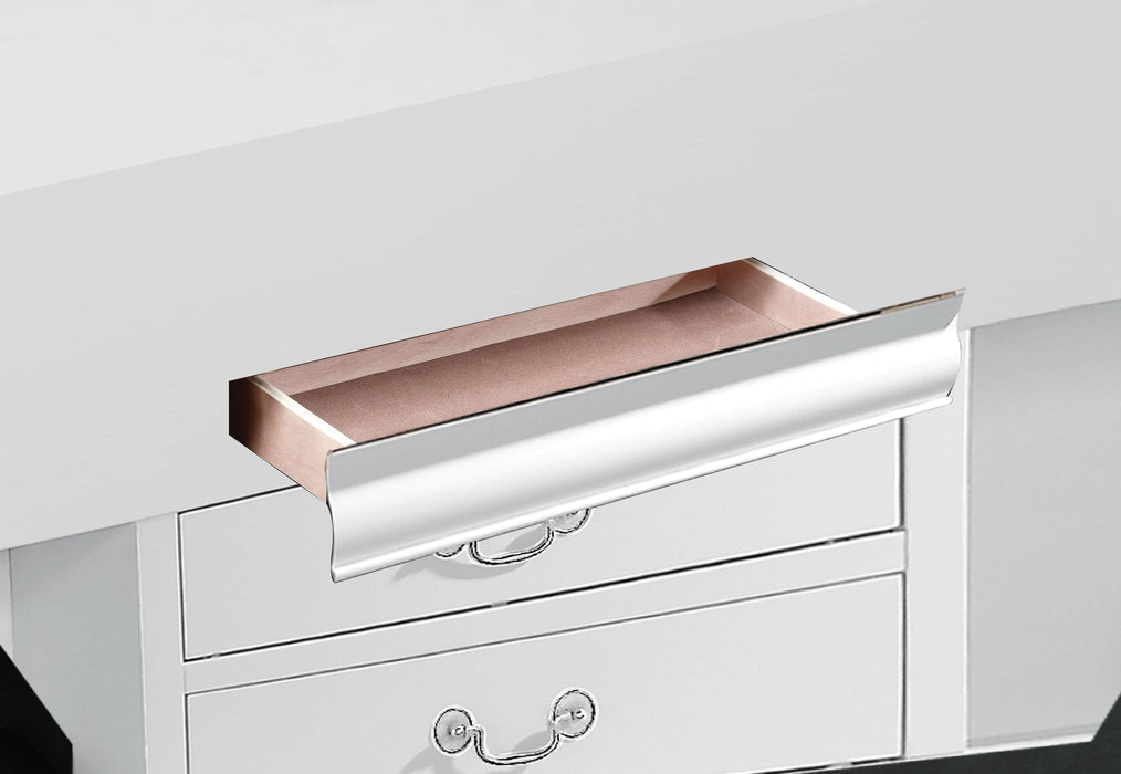 Louis Philippe III White Queen Bed - Dinettes Plus Furniture