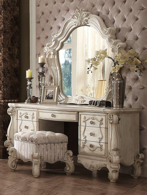 Versailles Bone White Vanity Desk - Dinettes Plus Furniture