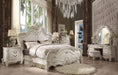 Versailles Bone White Queen Bed - Dinettes Plus Furniture