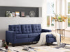 Earsom Blue Linen Sectional Sofa (Rev. Chaise) image