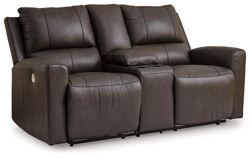 Boxmere Power Reclining Loveseat with Console - Dinettes Plus Furniture