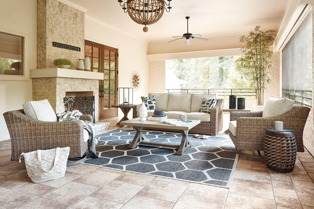 Beachcroft Outdoor Seating Set - Dinettes Plus Furniture