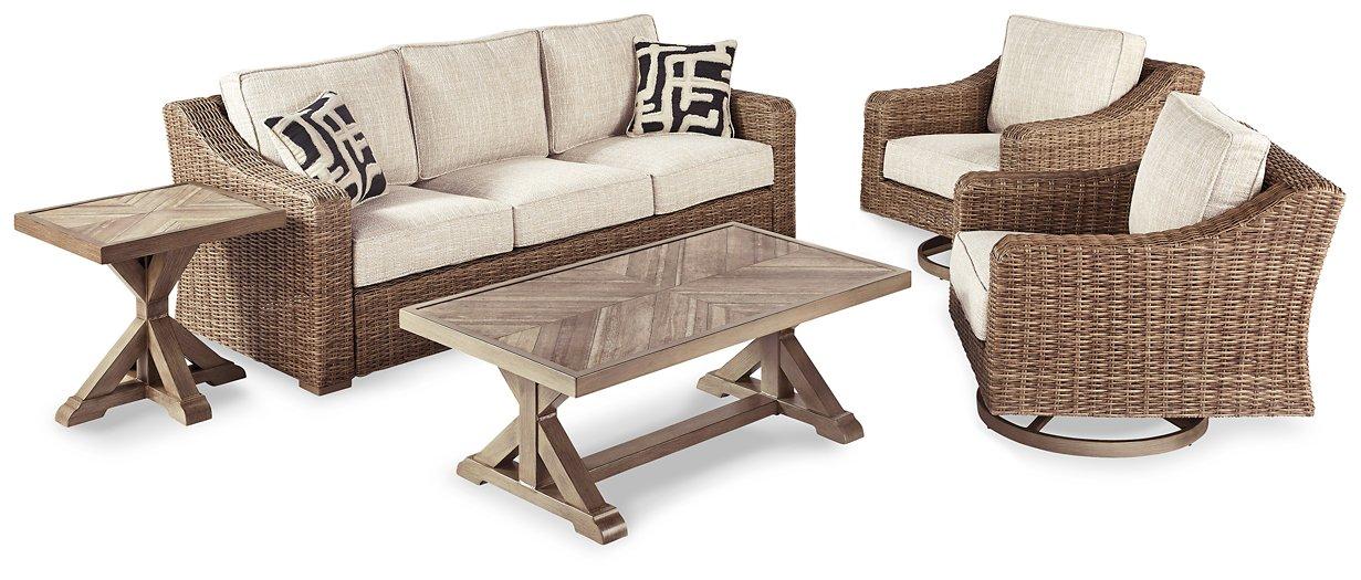 Beachcroft Outdoor Seating Set - Dinettes Plus Furniture