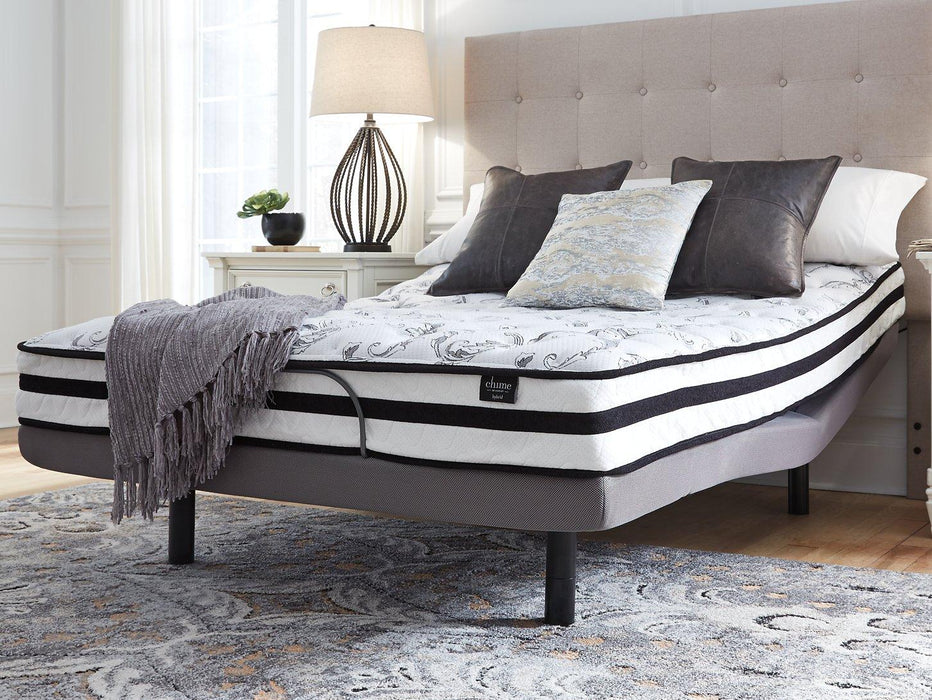 8 Inch Chime Innerspring Mattress Set - Dinettes Plus Furniture
