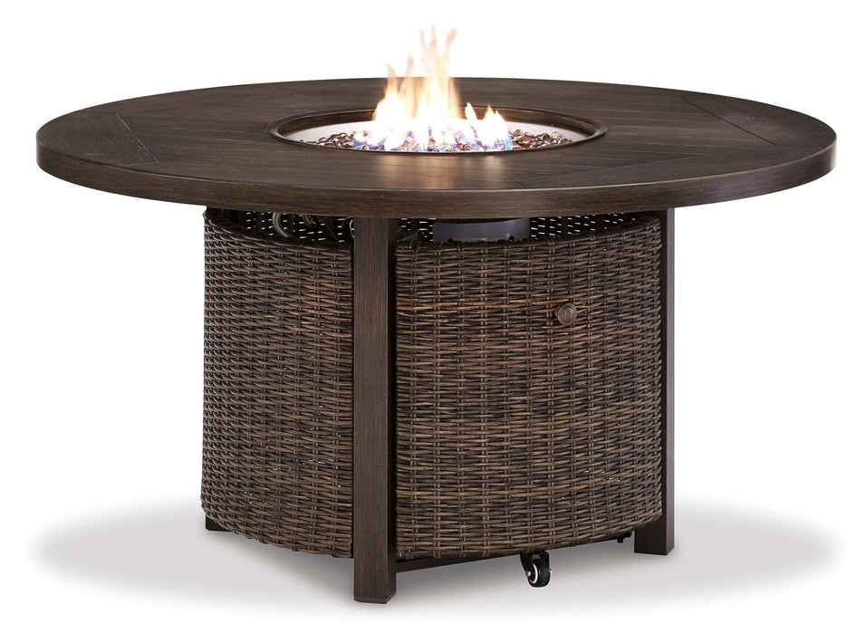 Paradise Trail Outdoor Sofa, Lounge Chairs and Fire Pit Table - Dinettes Plus Furniture