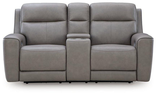 5Z-Comfort Power Reclining Loveseat with Console image