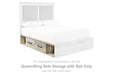 Cambeck Upholstered Panel Storage Bed - Dinettes Plus Furniture