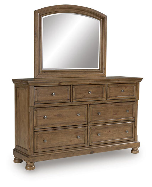 Feddinger Dresser and Mirror - Dinettes Plus Furniture