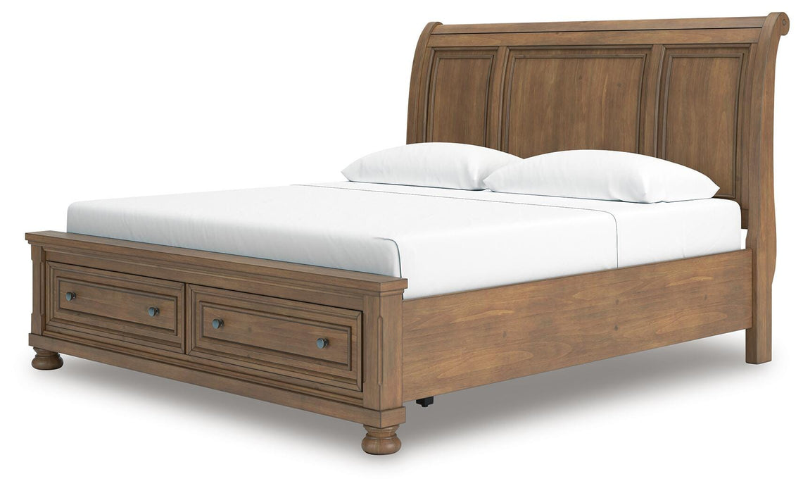 Feddinger Panel Storage Bed - Dinettes Plus Furniture