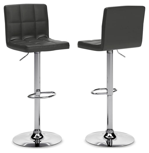 Bellatier Adjustable Height Bar Stool - Dinettes Plus Furniture