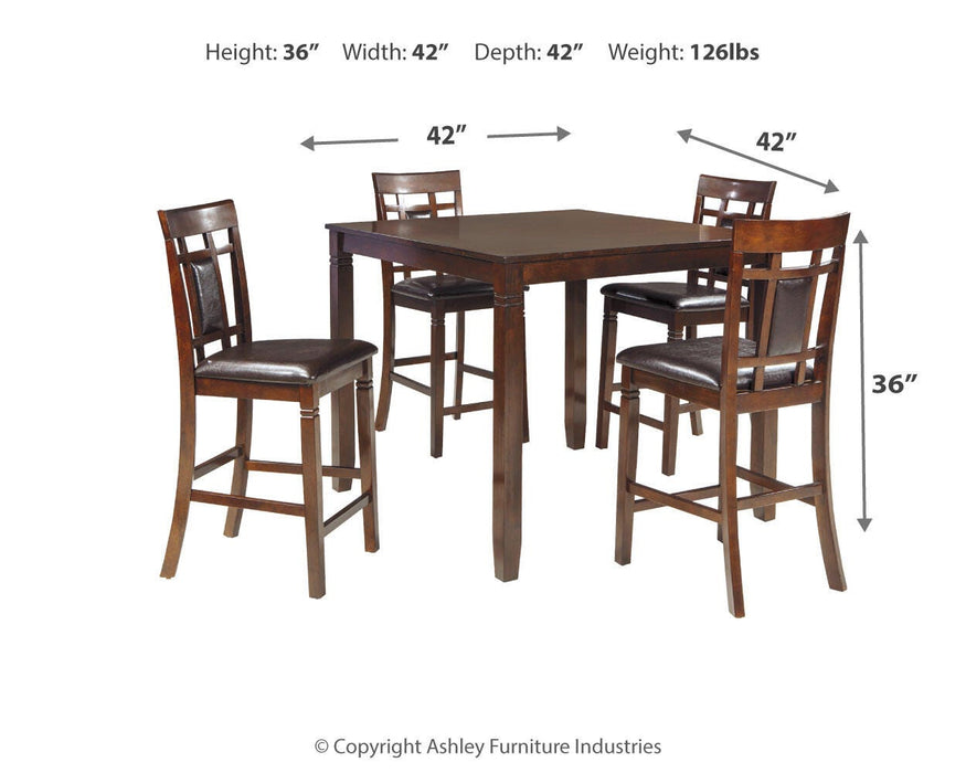 Bennox Counter Height Dining Table and Bar Stools (Set of 5) - Dinettes Plus Furniture