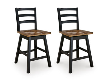 Wildenauer Counter Height Swivel Barstool - Dinettes Plus Furniture
