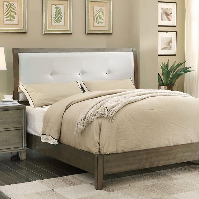 Enrico Full Queen Bed Brown, Black, & Cherry - Dinettes Plus Furniture