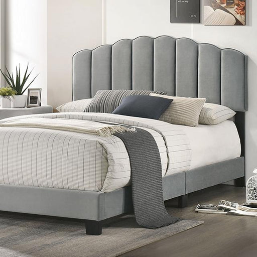 NERINA E.King Bed, Light Gray image