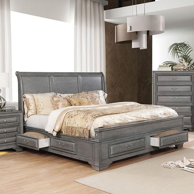 Brandt Gray Queen Bed
