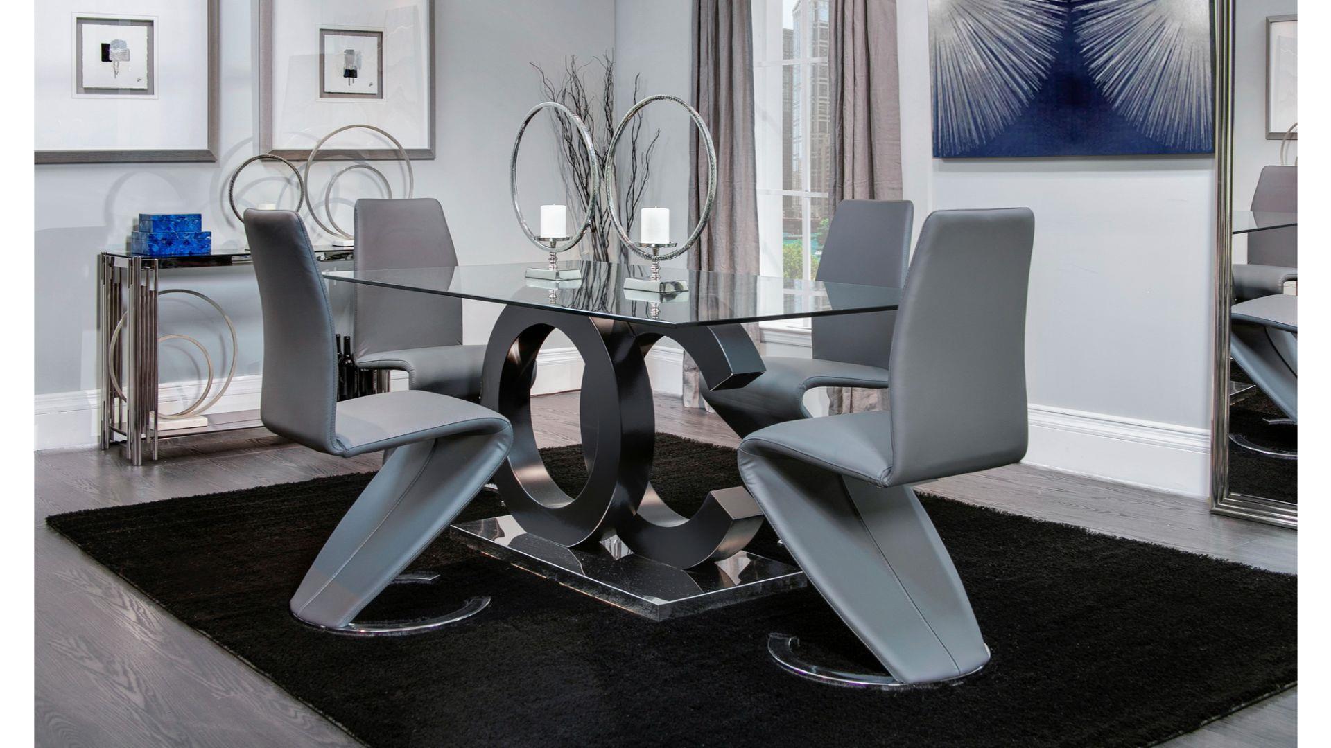5 Piece Dining Room Set (D2207DT+D9002DC-GRY)