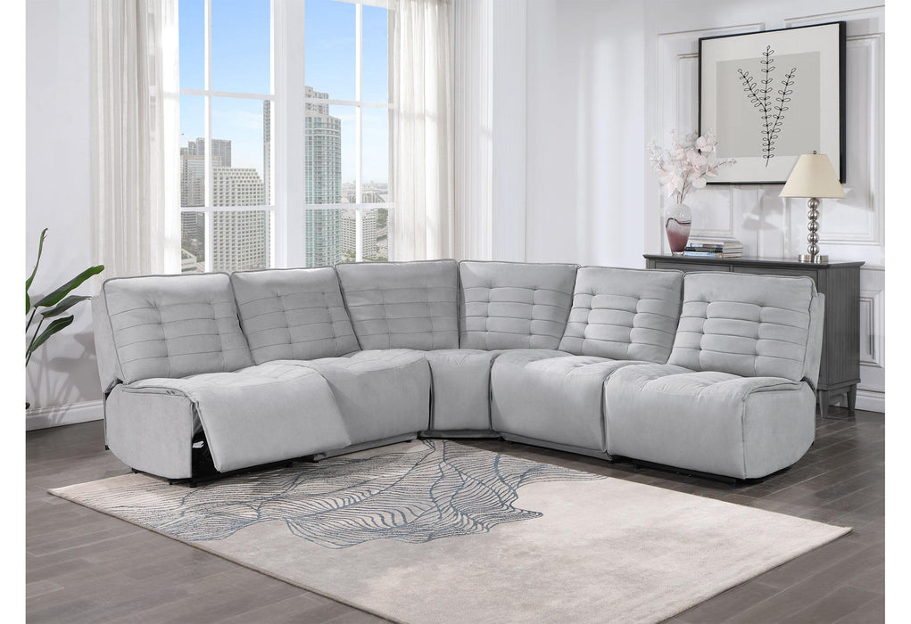 BUILD IT YOUR WAY U6066 GREY 3 POWER SECTIONAL