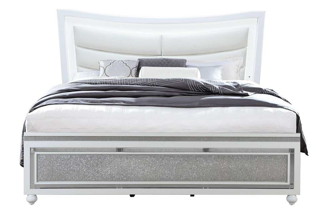 COLLETE WHITE QUEEN BED