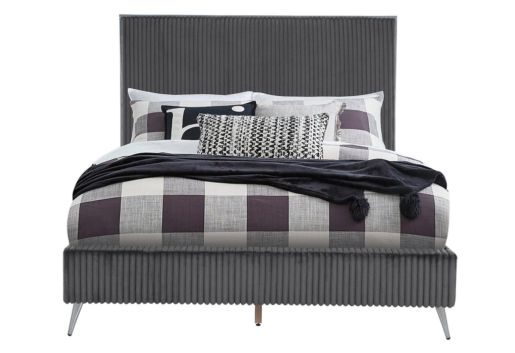 ENZO DARK GREY QUEEN BED