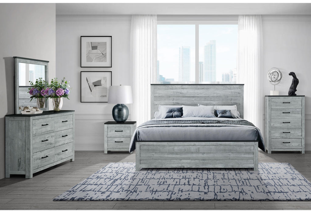 OZARK GREY WASH KING BED
