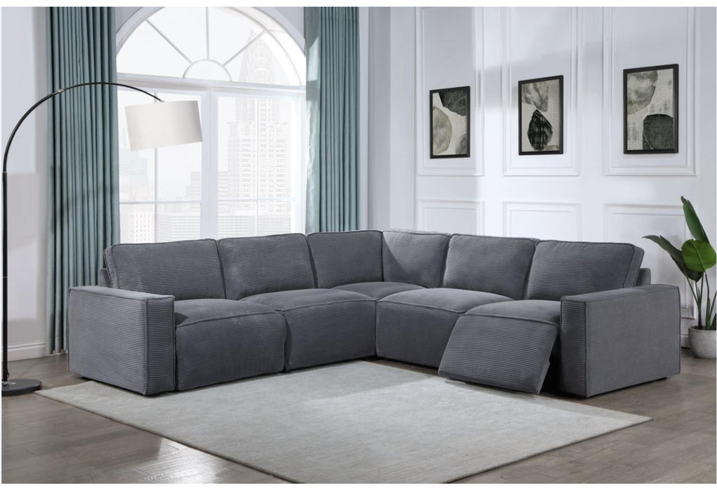 U8177 CHARCOAL PWR SECTIONAL(LARGE SECTIONAL)