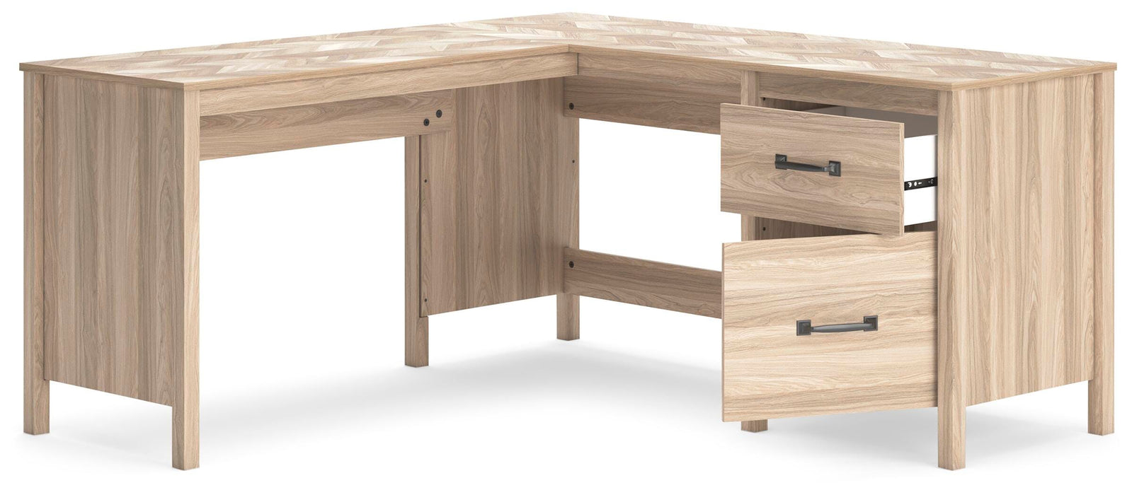 Battelle 60" Home Office Desk with Return - Dinettes Plus Furniture