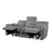 Edition Power Double Lay Flat Reclining Sofa in Dove Grey 9804DV-3PWH - Dinettes Plus Furniture