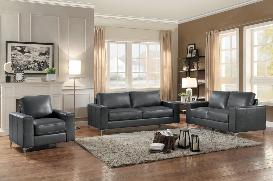 Iniko Loveseat in Gray 8203GY-2 - Dinettes Plus Furniture